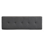 Banco Zapatero con Tapa Abatible y Cojín, Gris Claro / Gris Oscuro, 1 Asiento