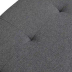 Banco Zapatero con Tapa Abatible y Cojín, Gris Claro / Gris Oscuro, 1 Asiento