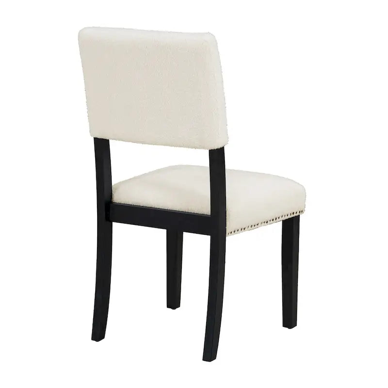 Juego de comedor redondo de 5 piezas, negro/natural, para 4 personas
