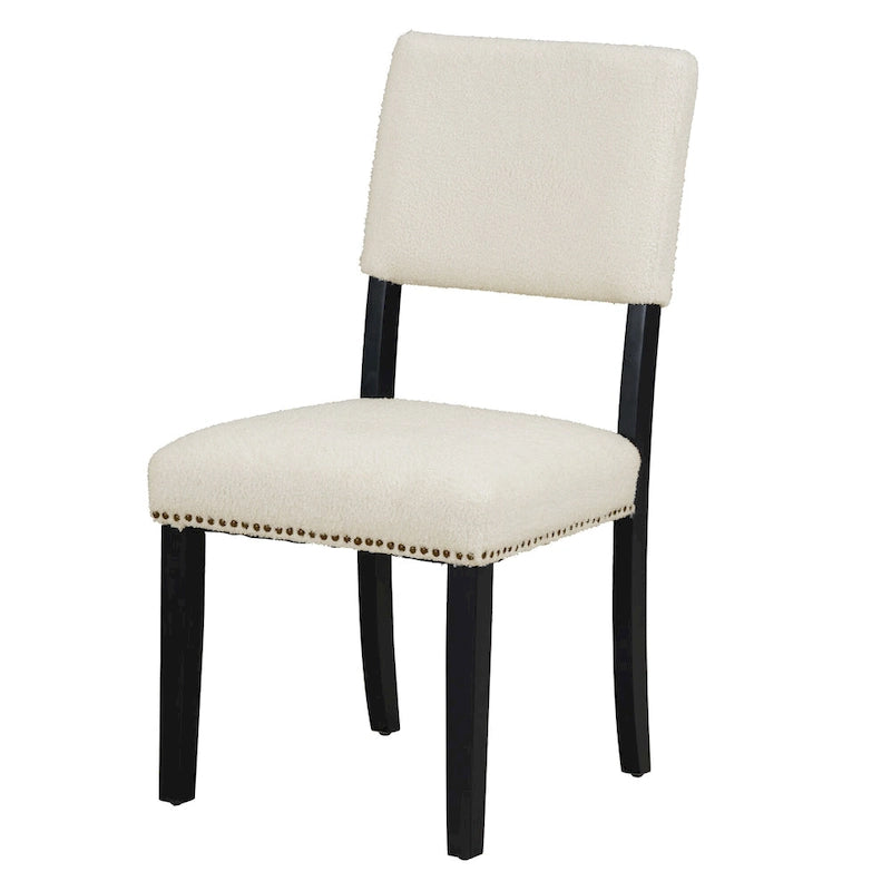Juego de comedor redondo de 5 piezas, negro/natural, para 4 personas