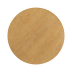 Juego de comedor redondo de 5 piezas, negro/natural, para 4 personas