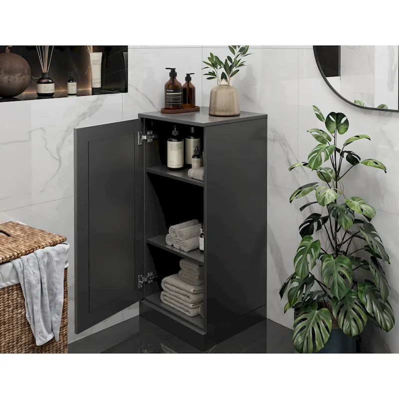 Gabinete de baño de madera maciza multicolor con puertas opcionales, montaje para 1 persona