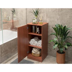 Gabinete de baño de madera maciza multicolor con puertas opcionales, montaje para 1 persona
