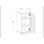 Gabinete de baño de madera maciza multicolor con puertas opcionales, montaje para 1 persona