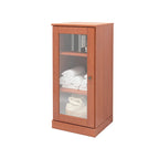 Gabinete de baño de madera maciza multicolor con puertas opcionales, montaje para 1 persona