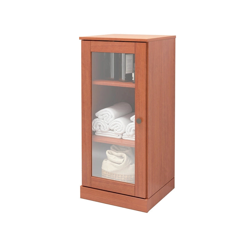 Gabinete de baño de madera maciza multicolor con puertas opcionales, montaje para 1 persona
