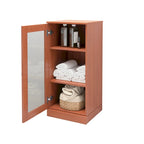 Gabinete de baño de madera maciza multicolor con puertas opcionales, montaje para 1 persona