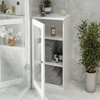 Gabinete de baño de madera maciza multicolor con puertas opcionales, montaje para 1 persona