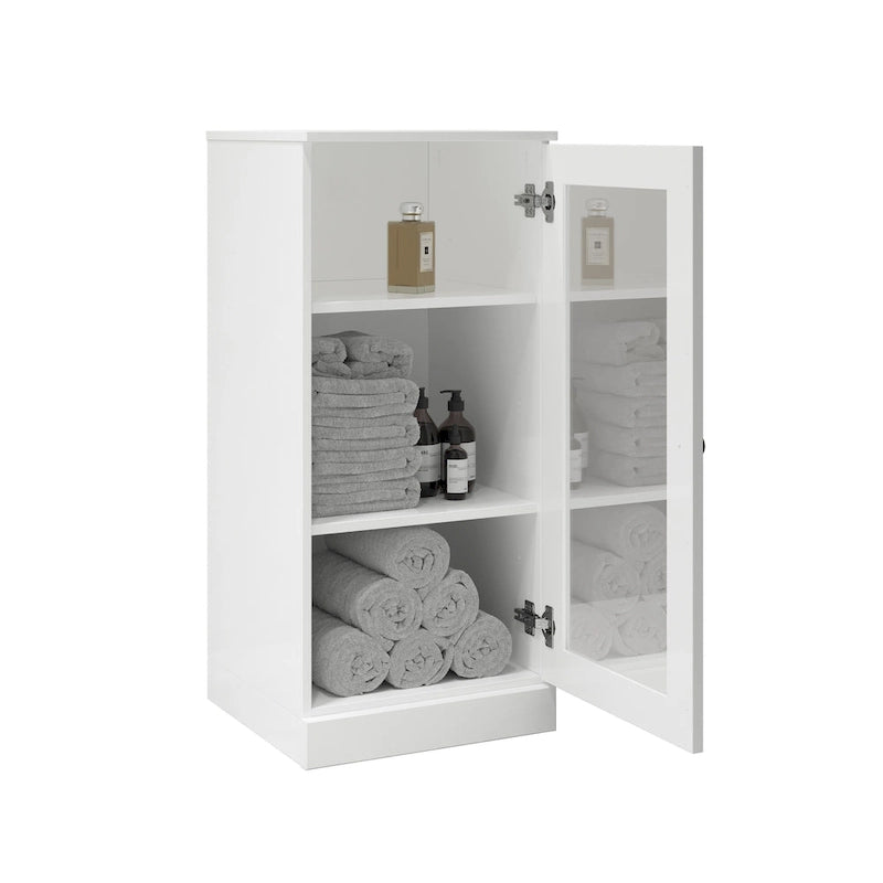Gabinete de baño de madera maciza multicolor con puertas opcionales, montaje para 1 persona