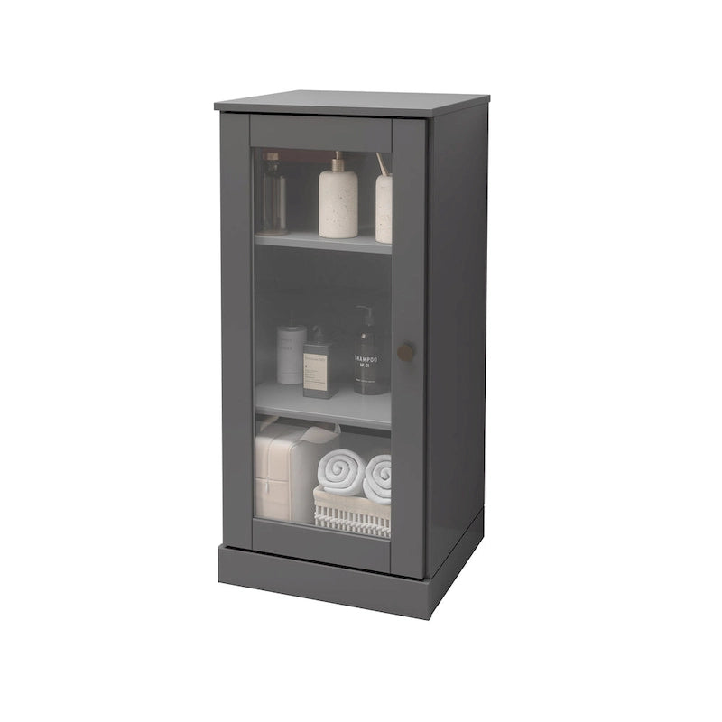 Gabinete de baño de madera maciza multicolor con puertas opcionales, montaje para 1 persona