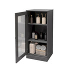 Gabinete de baño de madera maciza multicolor con puertas opcionales, montaje para 1 persona