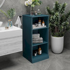Gabinete de baño de madera maciza multicolor con puertas opcionales, montaje para 1 persona