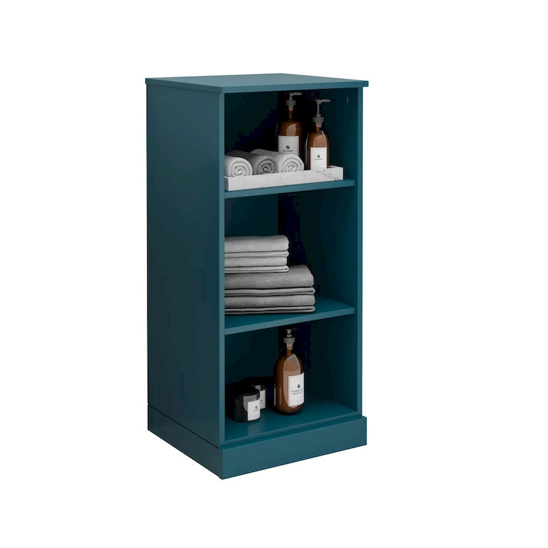 Gabinete de baño de madera maciza multicolor con puertas opcionales, montaje para 1 persona