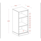 Gabinete de baño de madera maciza multicolor con puertas opcionales, montaje para 1 persona