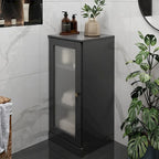 Gabinete de baño de madera maciza multicolor con puertas opcionales, montaje para 1 persona