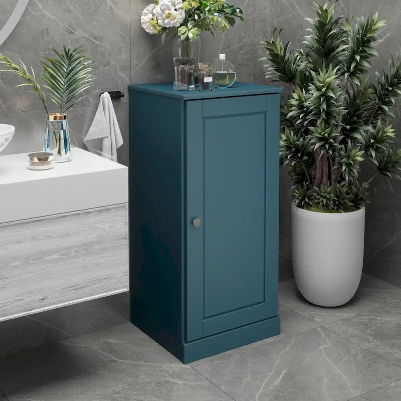 Gabinete de baño de madera maciza multicolor con puertas opcionales, montaje para 1 persona