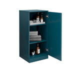 Gabinete de baño de madera maciza multicolor con puertas opcionales, montaje para 1 persona
