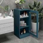 Gabinete de baño de madera maciza multicolor con puertas opcionales, montaje para 1 persona