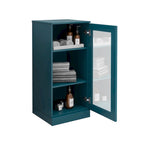Gabinete de baño de madera maciza multicolor con puertas opcionales, montaje para 1 persona
