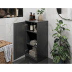 Gabinete de baño de madera maciza multicolor con puertas opcionales, montaje para 1 persona