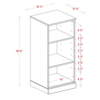 Gabinete de baño de madera maciza multicolor con puertas opcionales, montaje para 1 persona