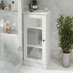 Gabinete de baño de madera maciza multicolor con puertas opcionales, montaje para 1 persona