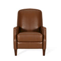 Sillón reclinable de cuero sintético Espresso para 1 persona