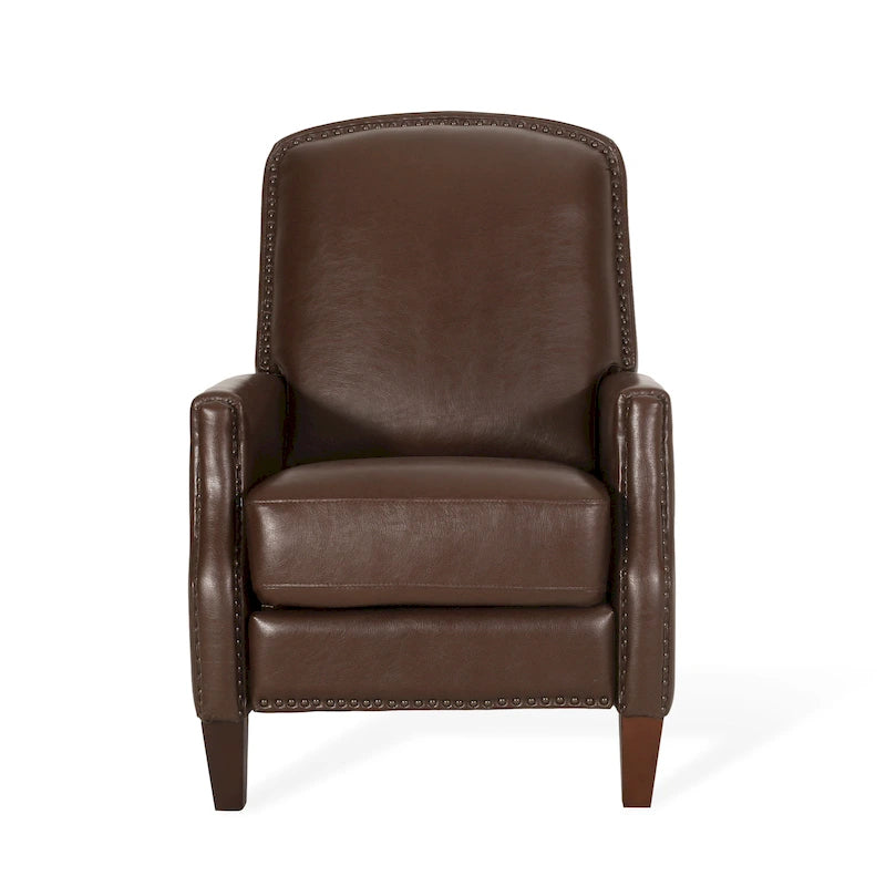 Sillón reclinable de cuero sintético Espresso para 1 persona