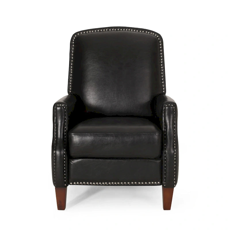 Sillón reclinable de cuero sintético Espresso para 1 persona