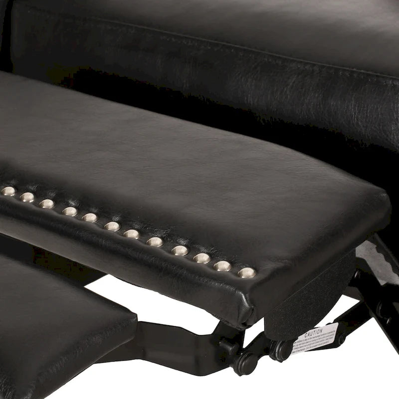 Sillón reclinable de cuero sintético Espresso para 1 persona