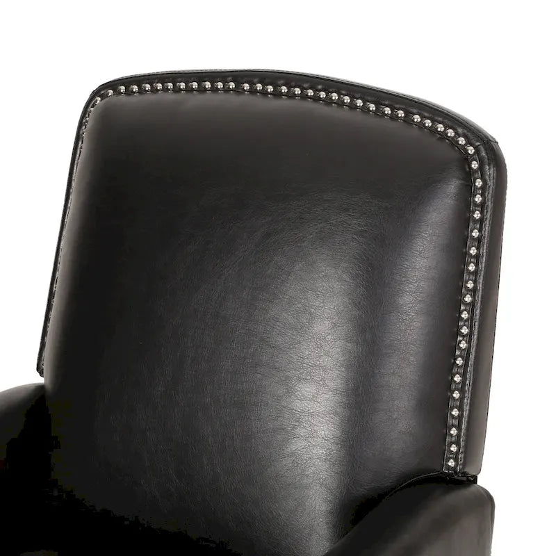 Sillón reclinable de cuero sintético Espresso para 1 persona