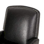 Sillón reclinable de cuero sintético Espresso para 1 persona