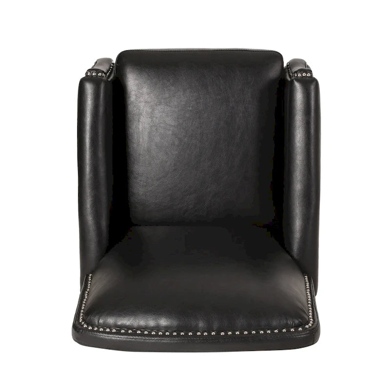 Sillón reclinable de cuero sintético Espresso para 1 persona