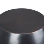 Mesa auxiliar metálica de nido de abeja de cobre/plata/oro/pátina, un solo uso