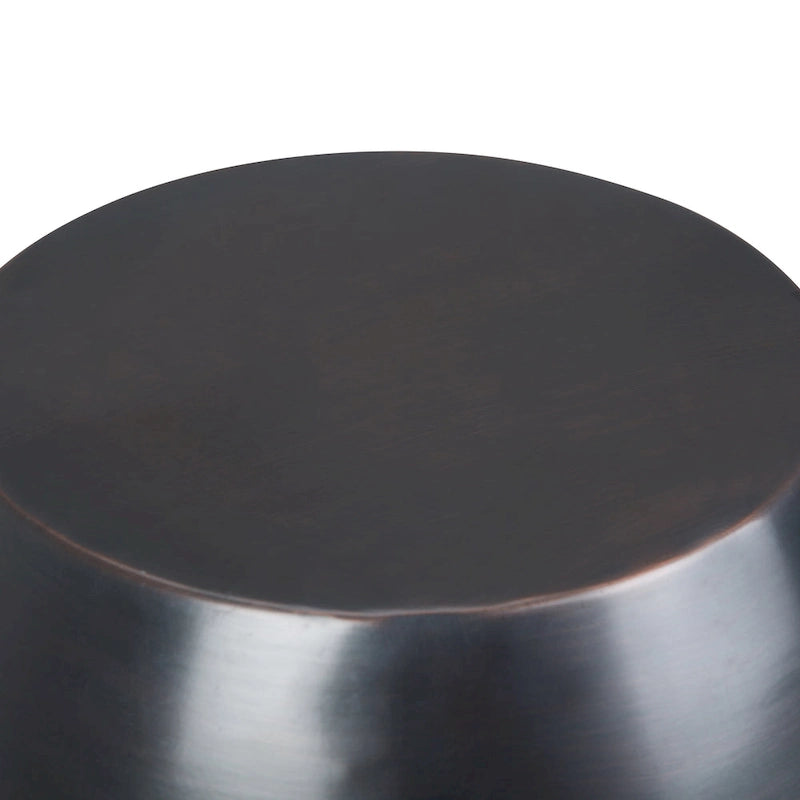Mesa auxiliar metálica de nido de abeja de cobre/plata/oro/pátina, un solo uso
