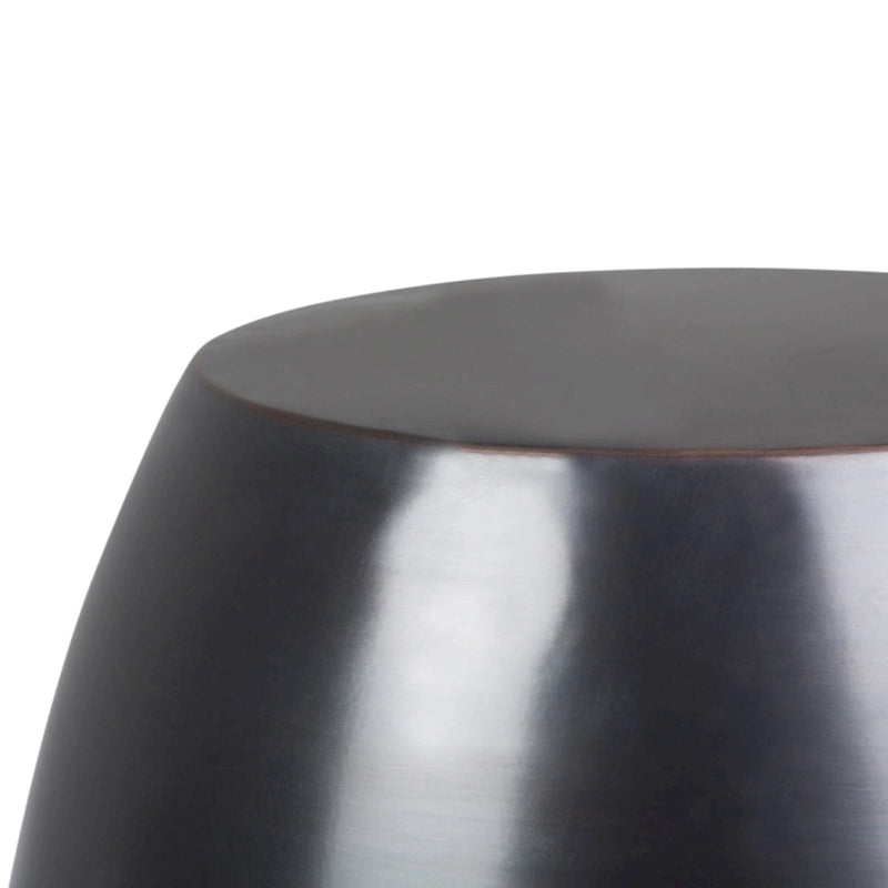 Mesa auxiliar metálica de nido de abeja de cobre/plata/oro/pátina, un solo uso
