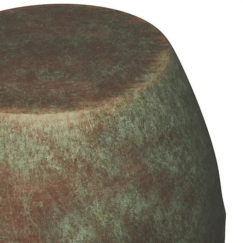 Mesa auxiliar metálica de nido de abeja de cobre/plata/oro/pátina, un solo uso