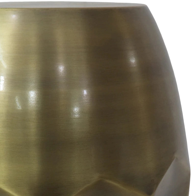 Mesa auxiliar metálica de nido de abeja de cobre/plata/oro/pátina, un solo uso