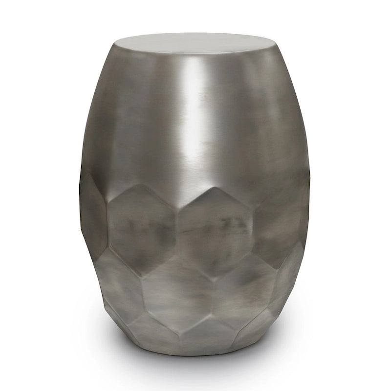 Mesa auxiliar metálica de nido de abeja de cobre/plata/oro/pátina, un solo uso