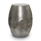 Mesa auxiliar metálica de nido de abeja de cobre/plata/oro/pátina, un solo uso