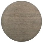 Mesa de comedor redonda a la altura de mostrador Ash Brown y Antique White, para 4 personas