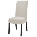 Silla de comedor de tela, patas rectas, juego de 2 (varios colores)
