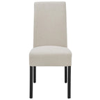 Silla de comedor de tela, patas rectas, juego de 2 (varios colores)