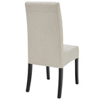 Silla de comedor de tela, patas rectas, juego de 2 (varios colores)