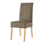 Silla de comedor de tela, patas rectas, juego de 2 (varios colores)