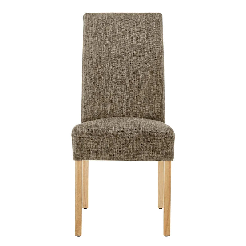Silla de comedor de tela, patas rectas, juego de 2 (varios colores)