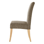 Silla de comedor de tela, patas rectas, juego de 2 (varios colores)