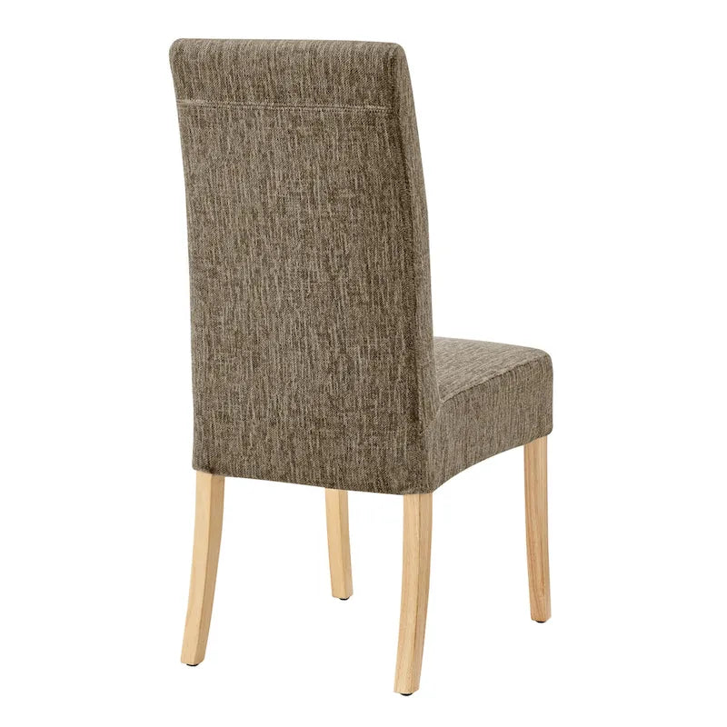 Silla de comedor de tela, patas rectas, juego de 2 (varios colores)