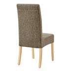 Silla de comedor de tela, patas rectas, juego de 2 (varios colores)