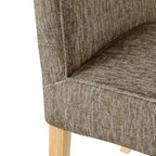 Silla de comedor de tela, patas rectas, juego de 2 (varios colores)